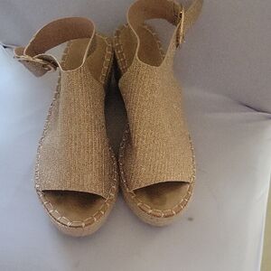 Catherine Malandrino Gold Espadrille Sandals